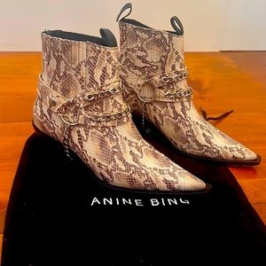Anine Bing Harris Boot in Python (Size 39 (EU)) - Like New!